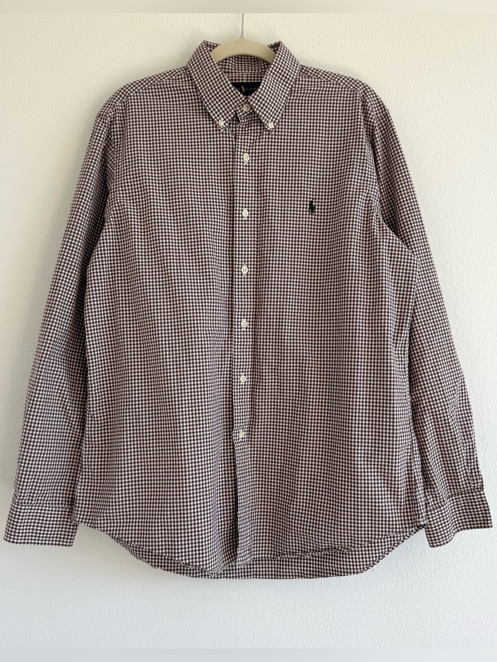 Ralph Lauren Button Down Shirt Gingham Check